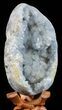 Bargain, Crystal Filled Celestine (Celestite) Egg Geode #59355-1
